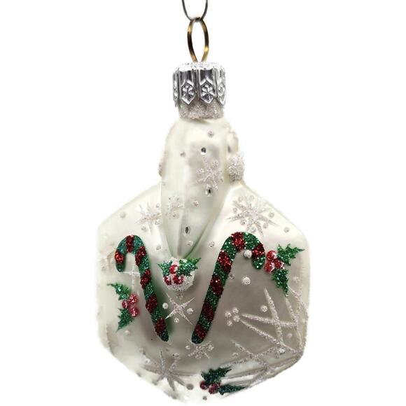 Patricia Breen Snowflake Noel Santa Claus Candy Canes Christmas Tree Ornament - Picture 9 of 10